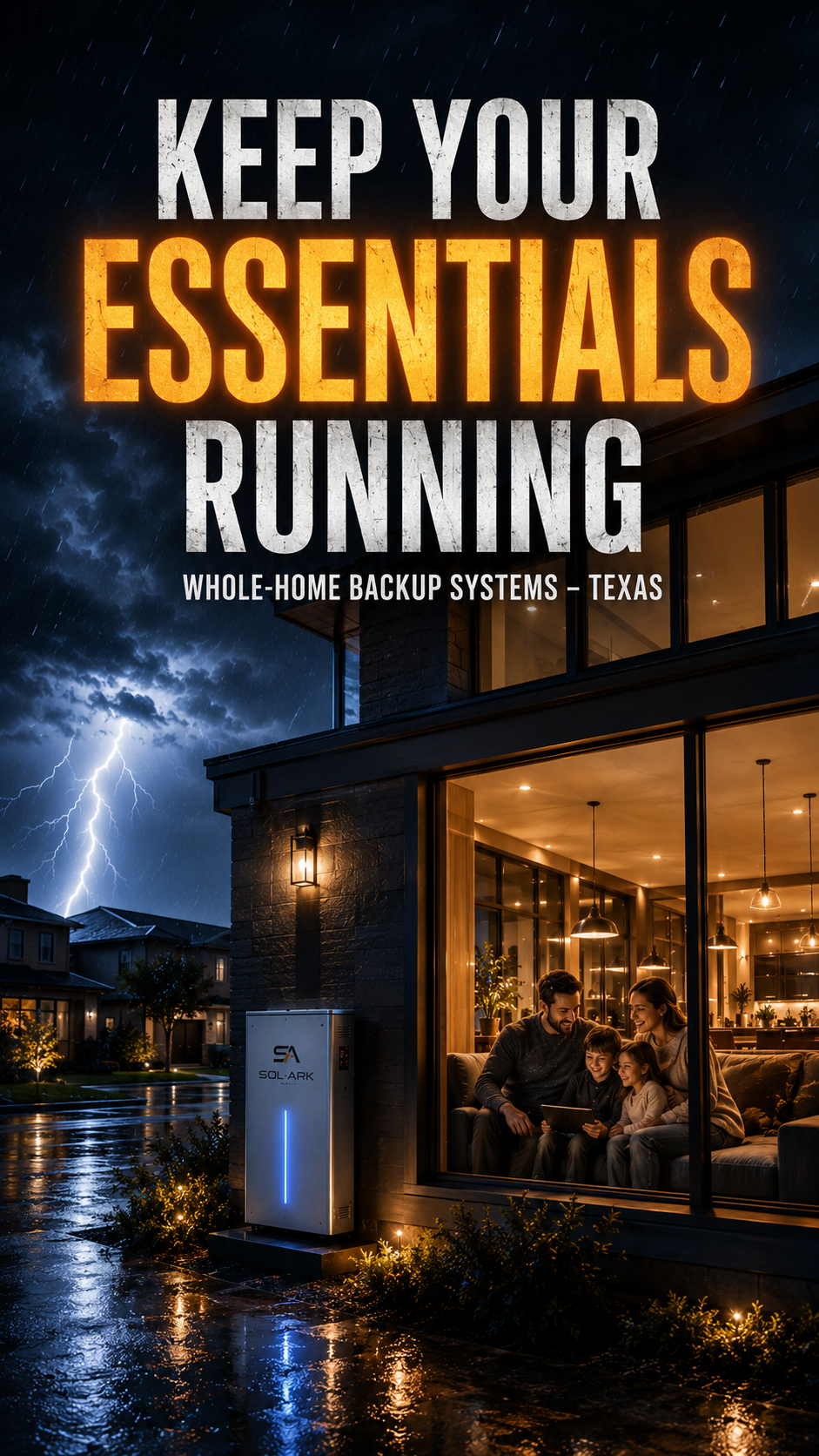 Texas backup power system