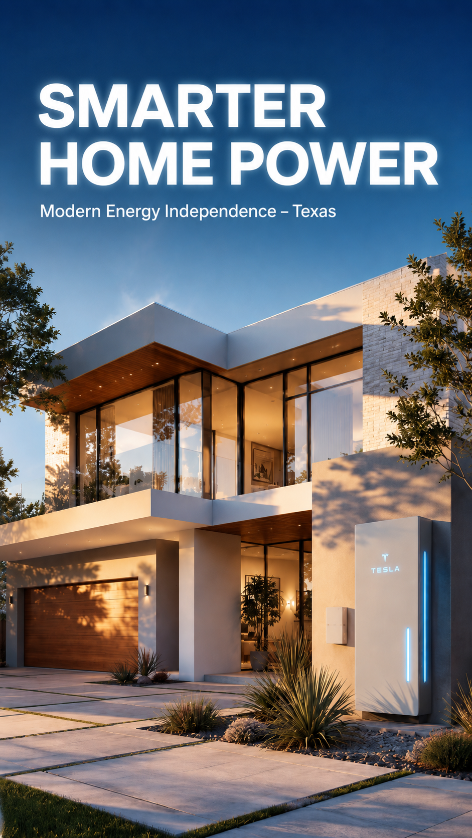 Modern smart backup power home